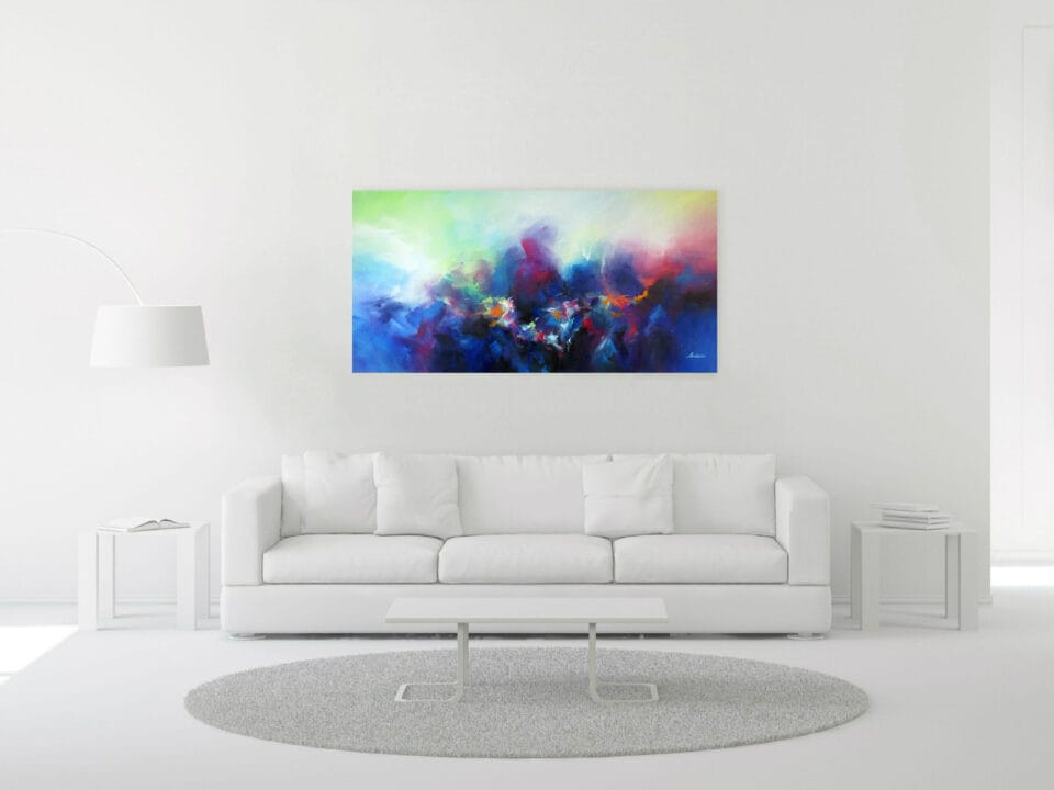 Colorful Contemporary Panorama Painting Interior - Let's Play a Game