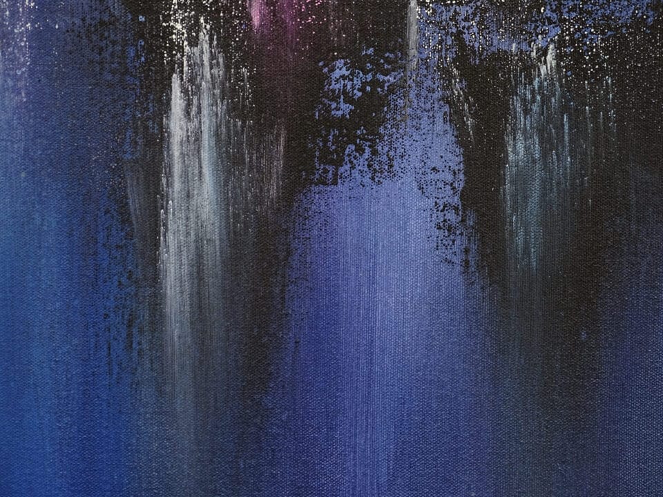 Pintura abstracta oscura: se fue pero no se olvidó
