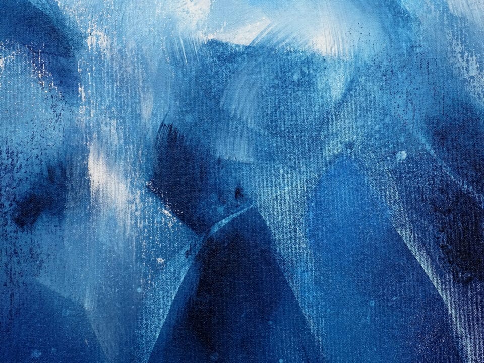 Peinture sous-marine abstraite - Kaia