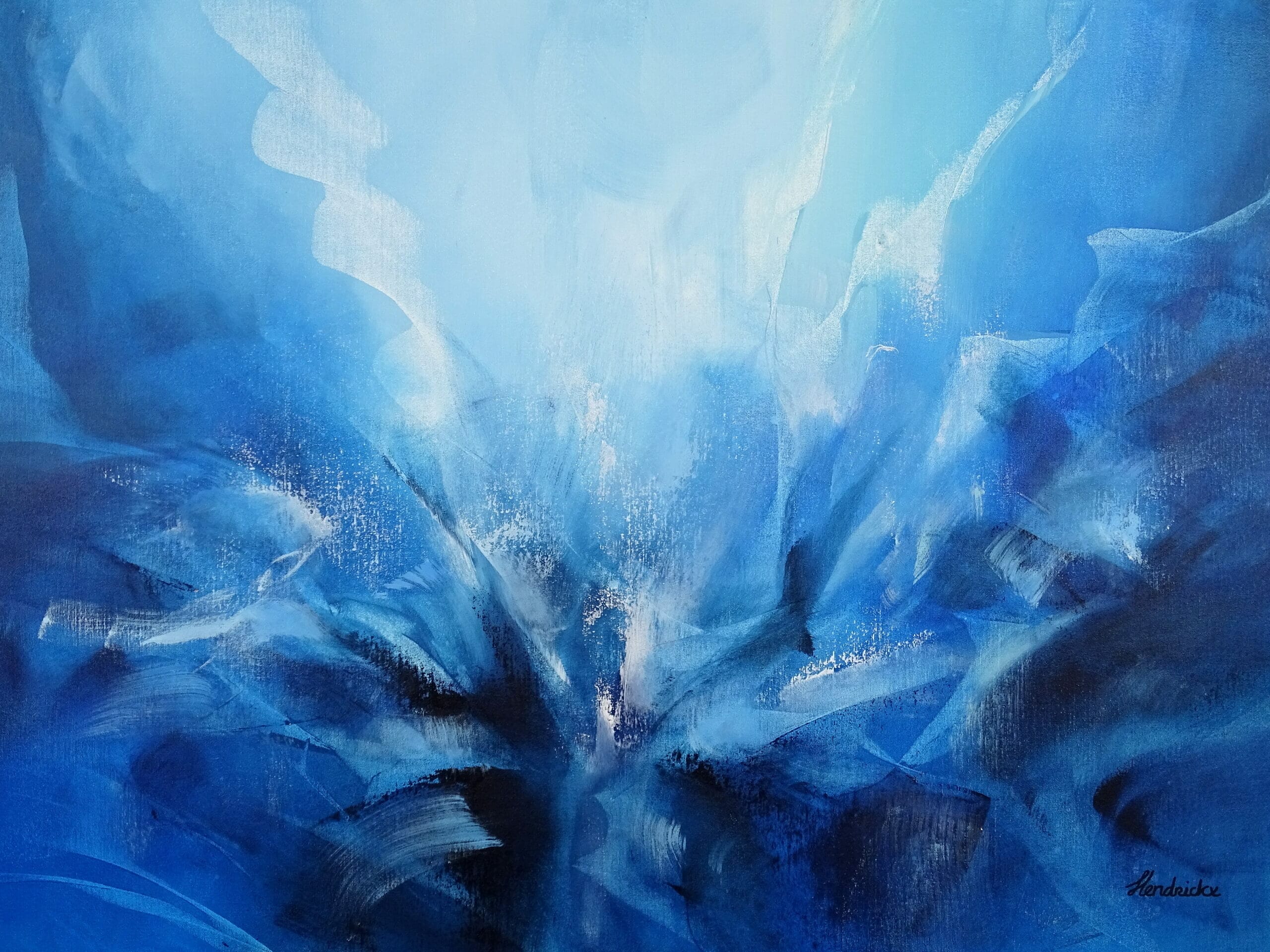 Ragnarok - ARTbyJESSY.com - Blue Modern Painting - Ragnarok