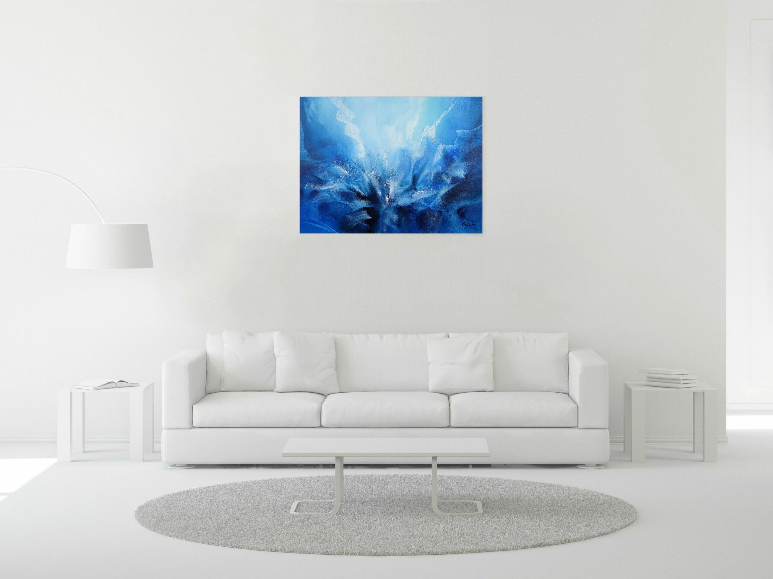 Ragnarok - ARTbyJESSY.com - Blue Modern Painting - Ragnarok