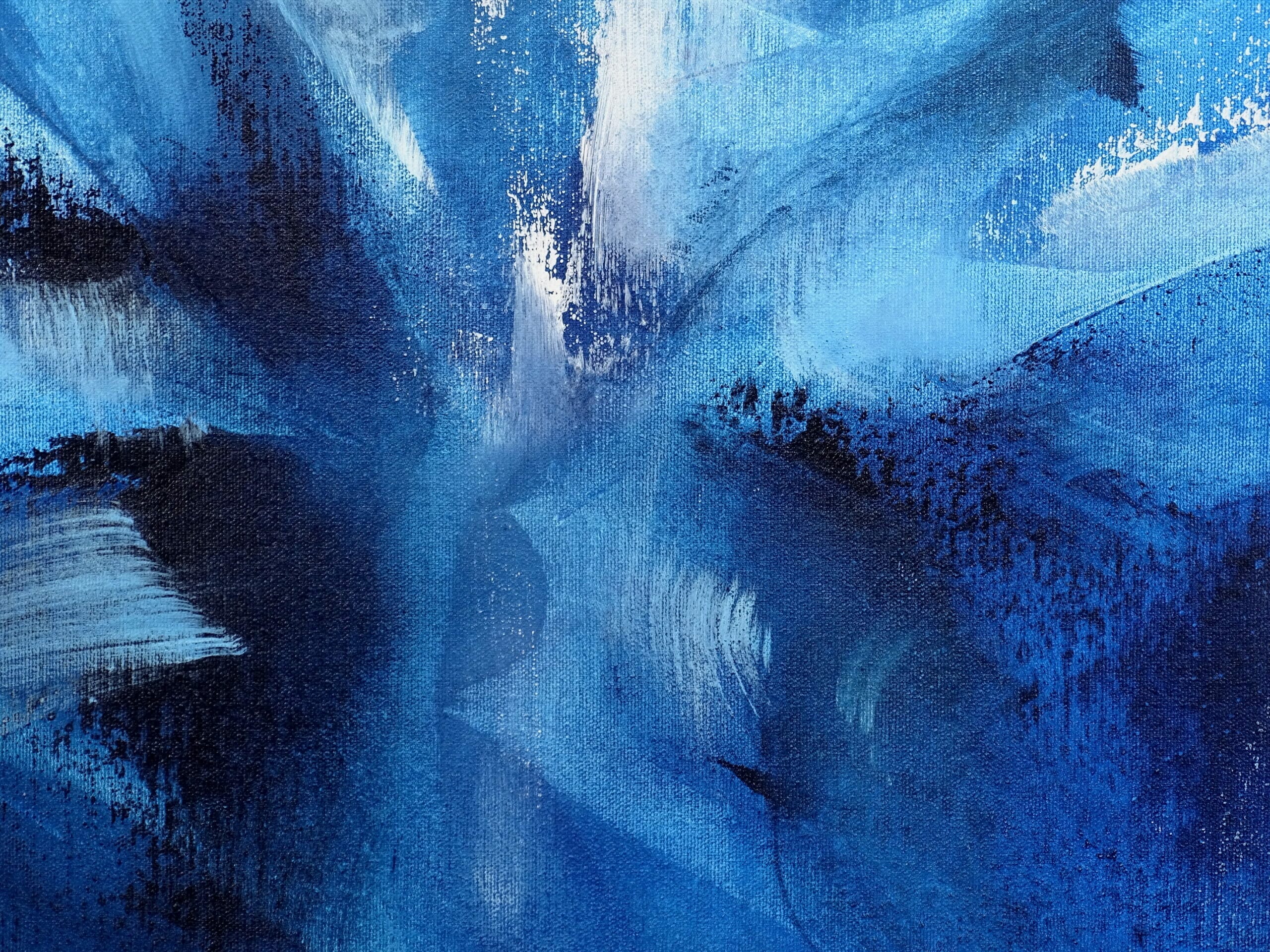 Ragnarok - ARTbyJESSY.com - Blue Modern Painting - Ragnarok