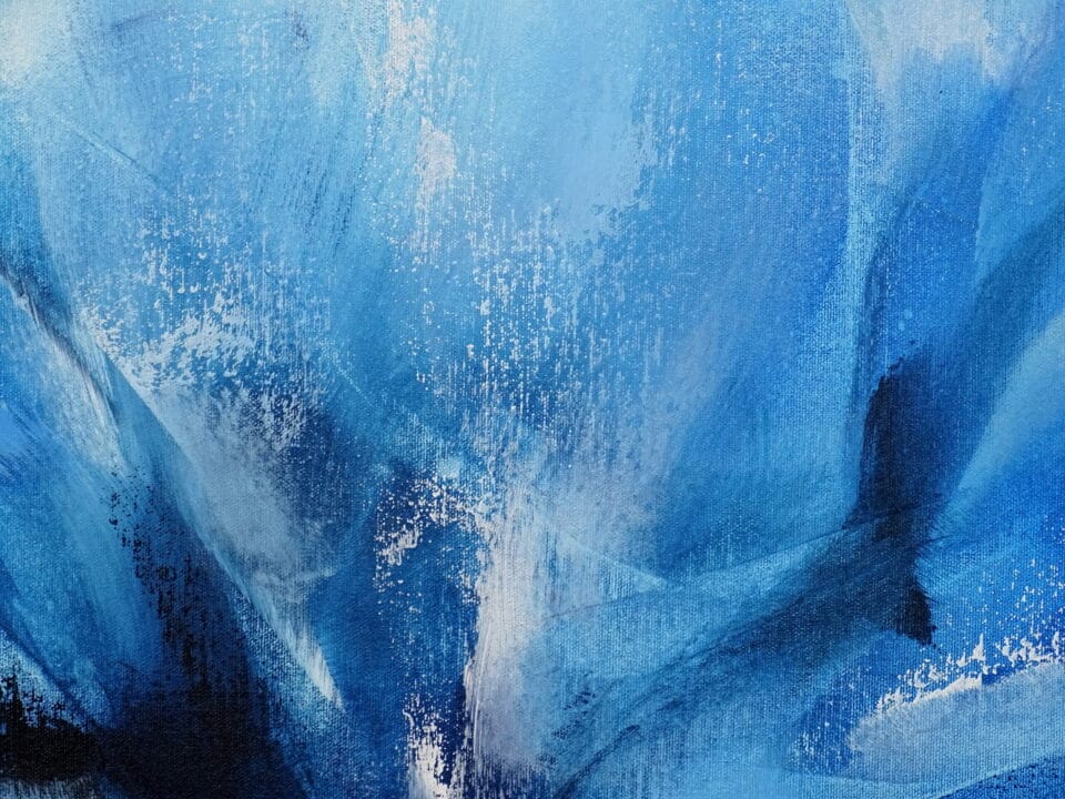 Blaue moderne Malerei - Ragnarok