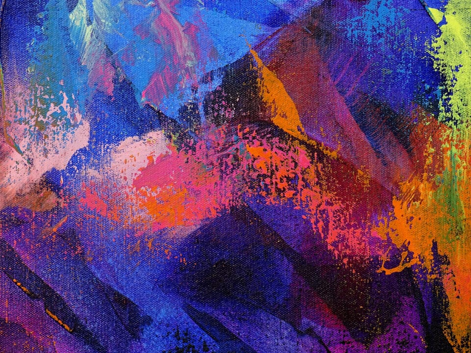 Peinture abstraite colorée - contre toute attente