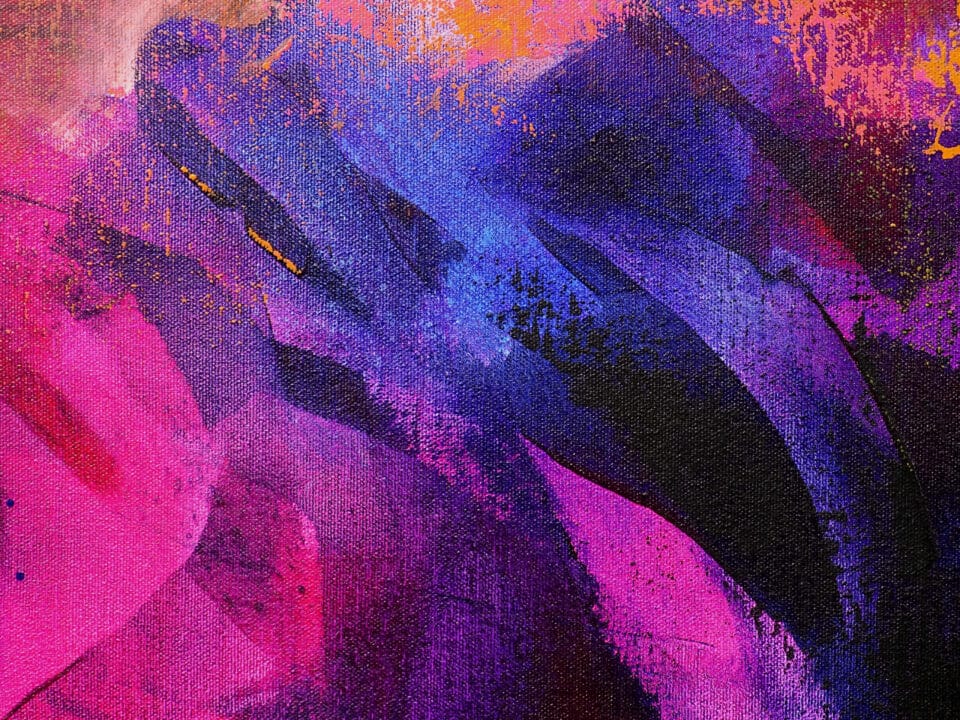 Pintura abstracta colorida - contra viento y marea