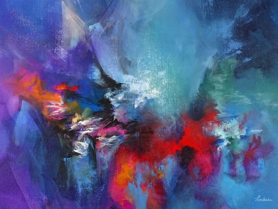 Pintura abstracta colorida - Shangri-La