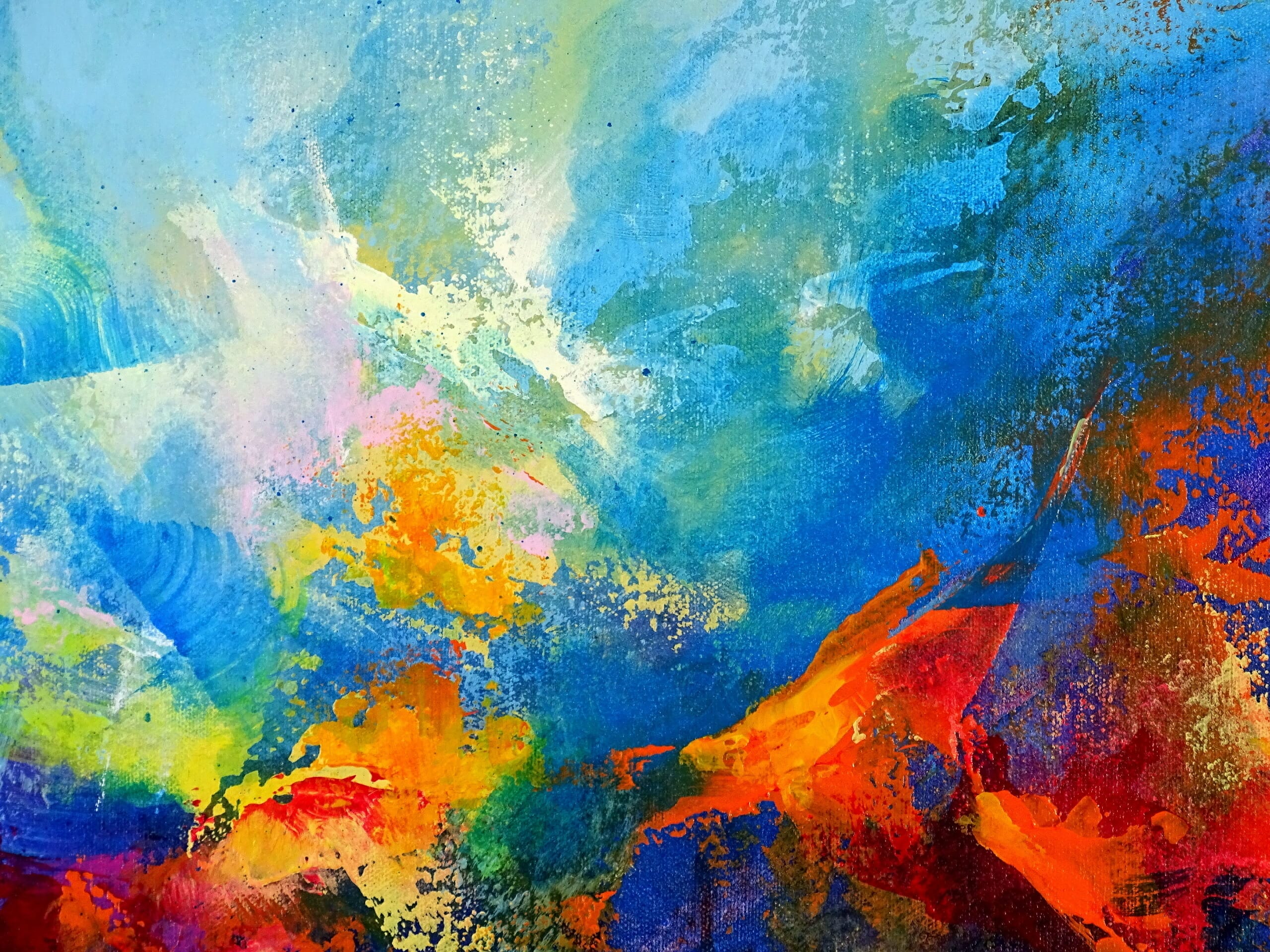 Reverie - ARTbyJESSY.com - Blue Abstract Painting - Reverie
