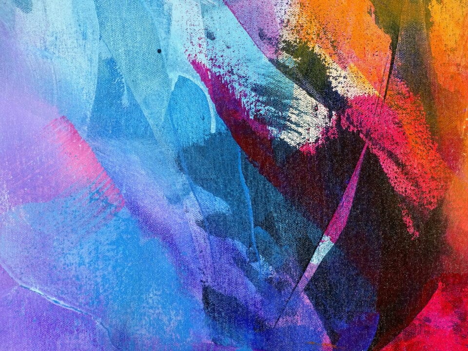 Pintura abstracta colorida - Odisea