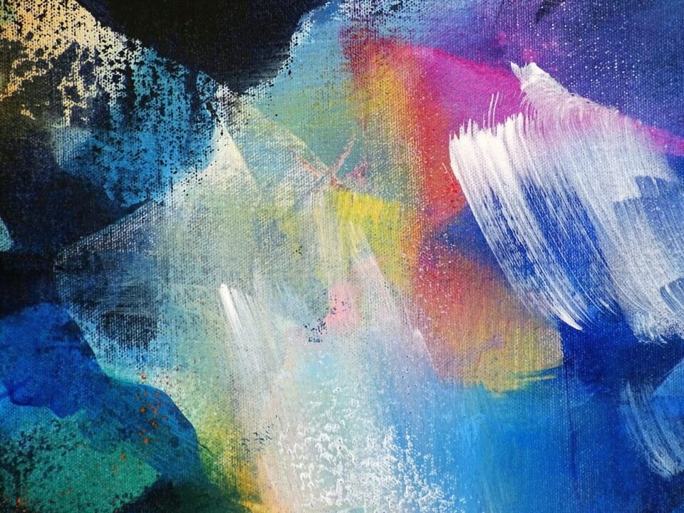 Pintura abstracta colorida - Odisea