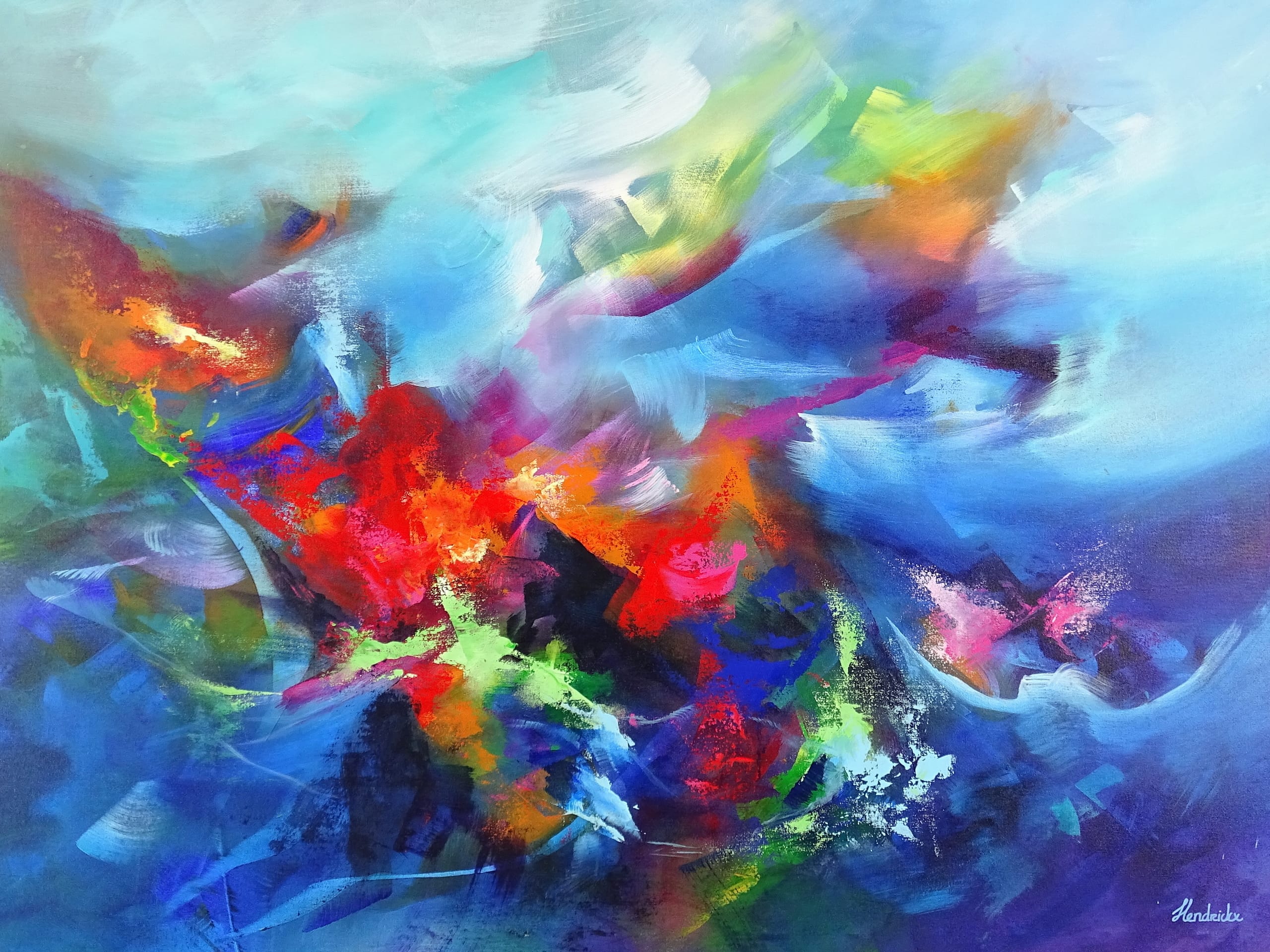 アクリル画　抽象画　新品　abstract art 現代アート　大きめ 抽象画＿アクリル画＿現代アート＿SM13 絵画 matsu_no_tane 通販