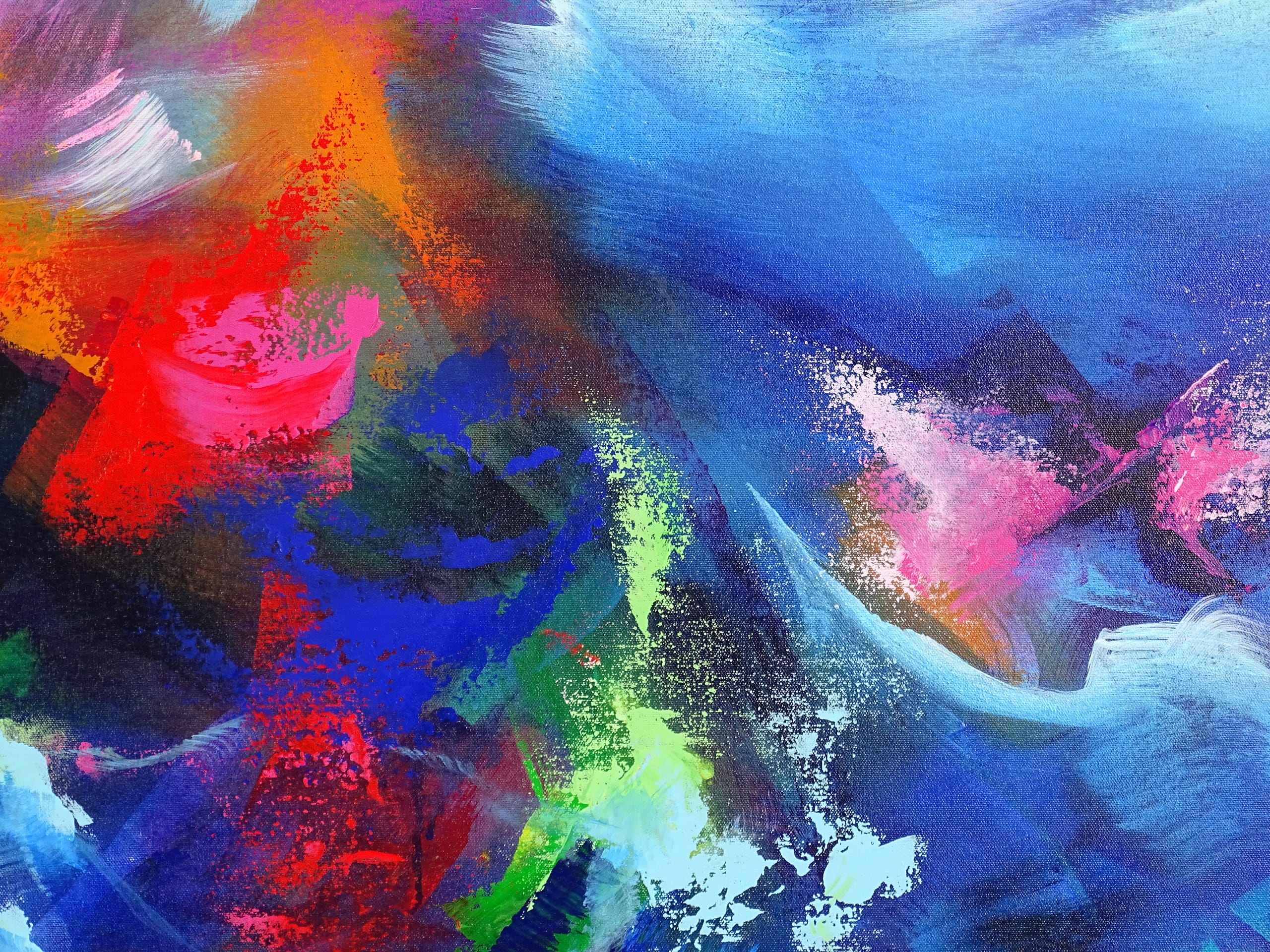 大きな水中抽象画 - エリジウム